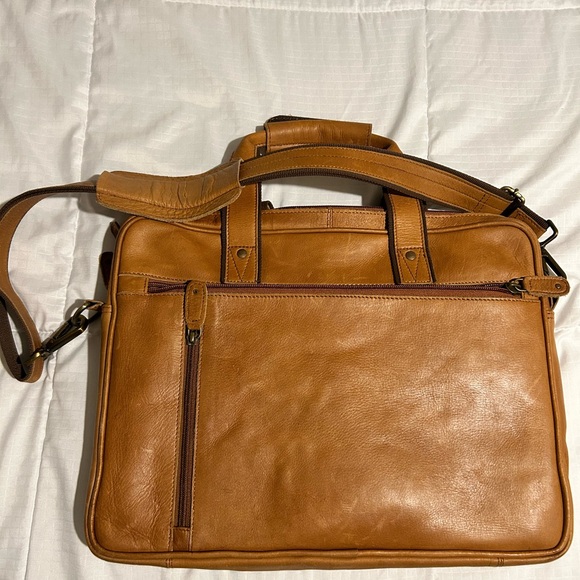 Leather Work/Laptop messenger/work bag - Picture 4 of 8